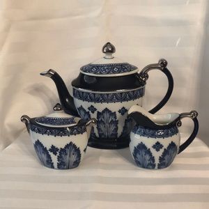 Bombay blue china tea set